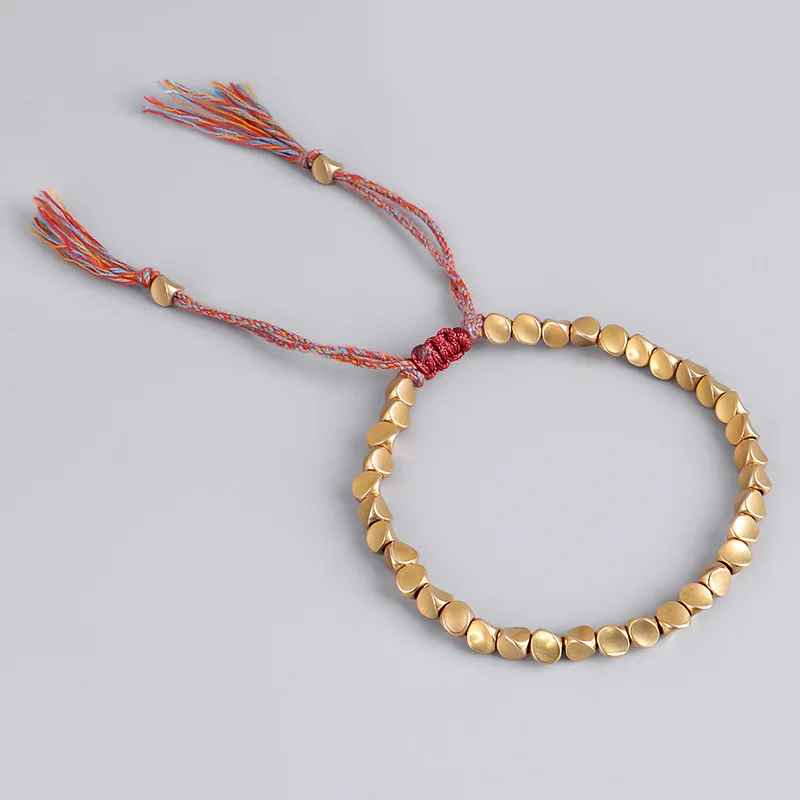 Tibetan Braided Copper Bracelet - Feng Shui Amulet