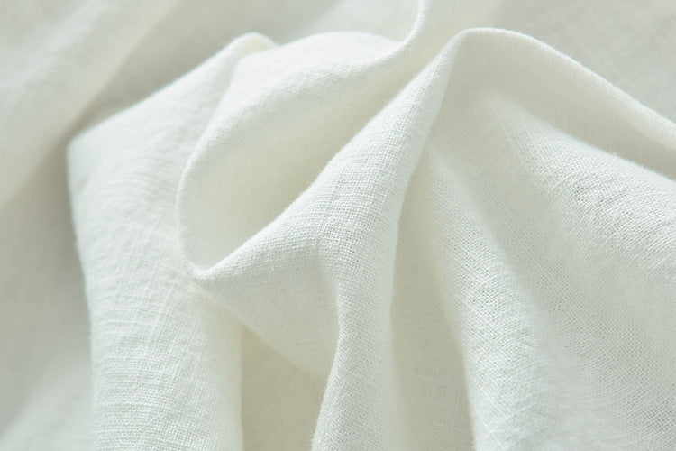 Blusa de lino con estampado de loto