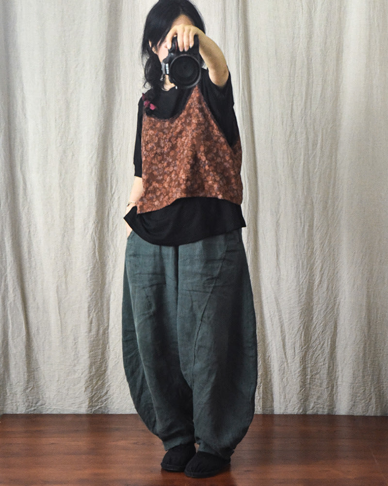 Blusa corta con tiras Vintage Bloom