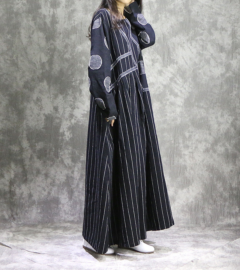 Vestido midi elegante con patchwork