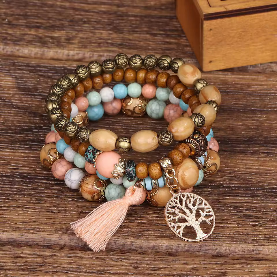 Pulsera multicapa Bohemian LifeTree