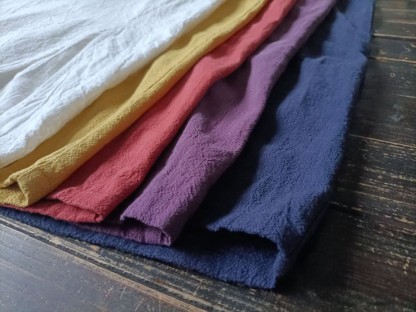 Vestido túnica extragrande con botones de ramio