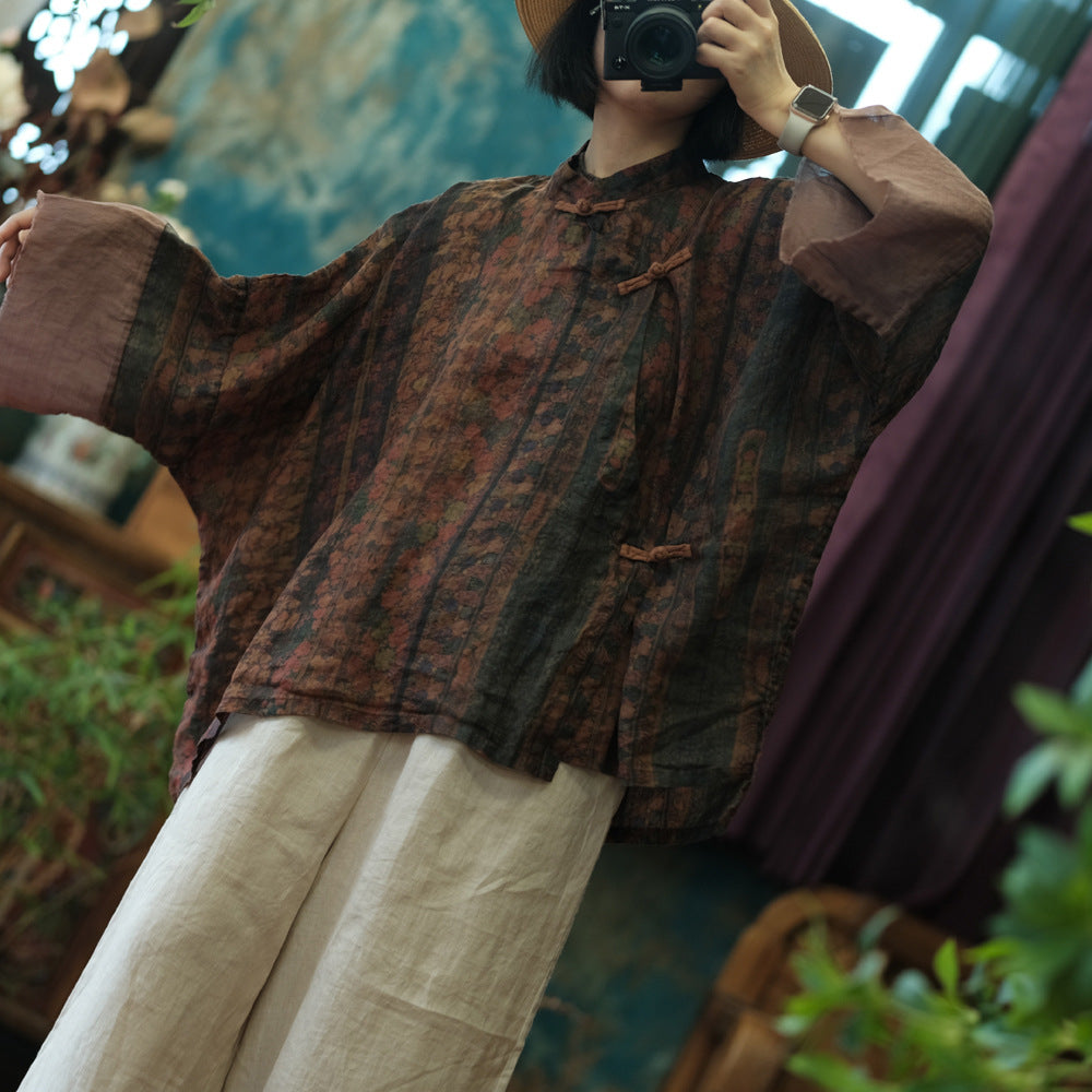 Blusa vintage de ramio Earth