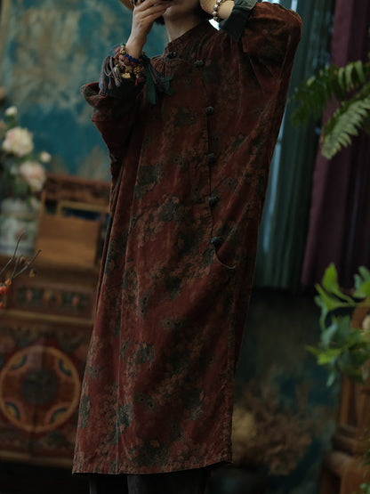 Ember Peacock Corduroy Tunic Dress