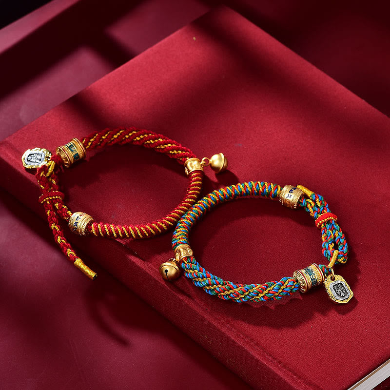 Tibetan Bracelet Om Mani Padme Hum with Zakiram Amulet