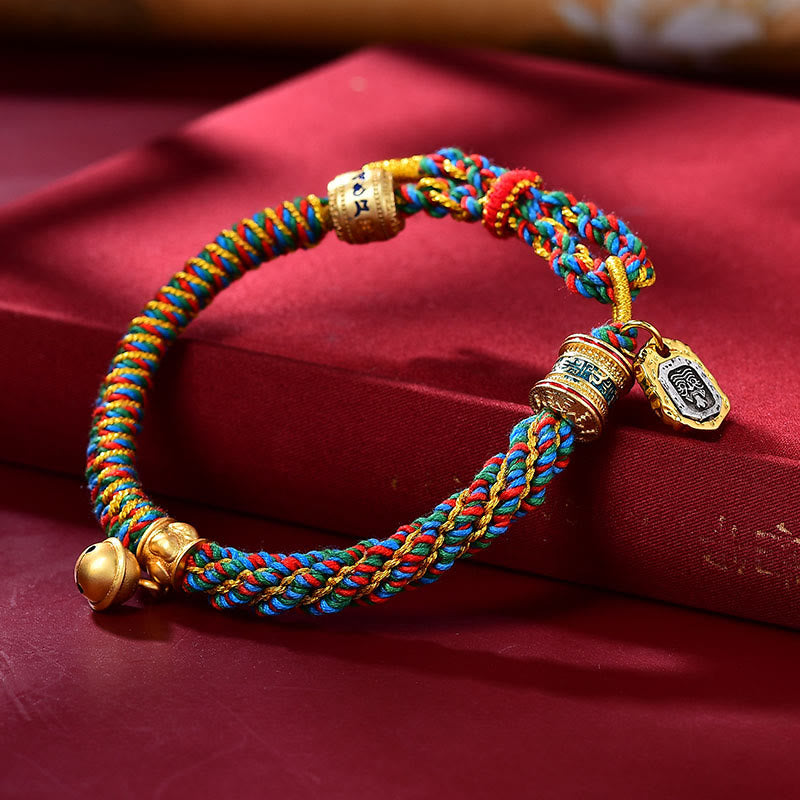 Tibetan Bracelet Om Mani Padme Hum with Zakiram Amulet