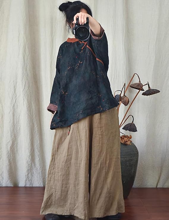 Blusa de contraste Vintage Bloom
