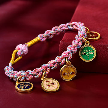 Pulsera Tibetana Trenzada de la Fortuna – Amuleto de Prosperidad
