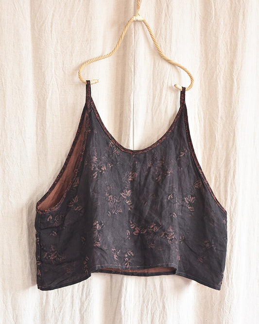 Blusa corta con tiras Vintage Bloom