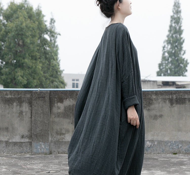 Vestido vintage de lino fresco