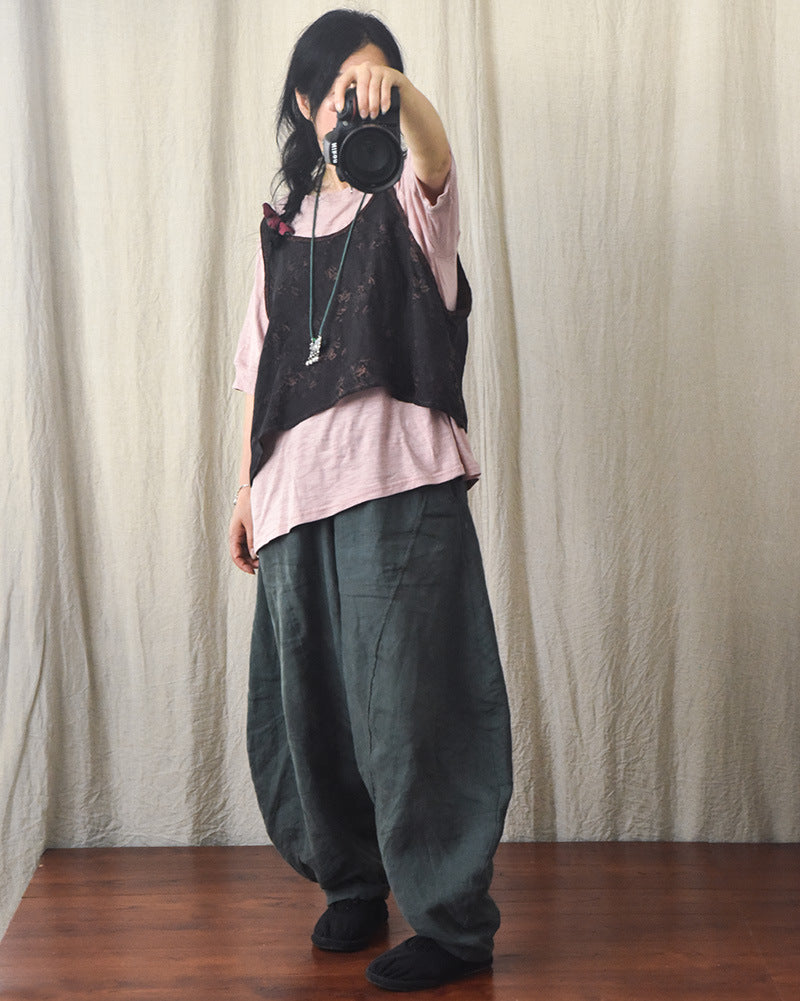 Blusa corta con tiras Vintage Bloom