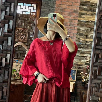 Blusa rubí vintage