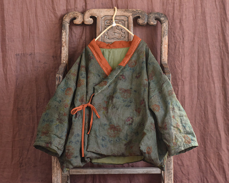 Chaqueta de contraste Vintage Bloom
