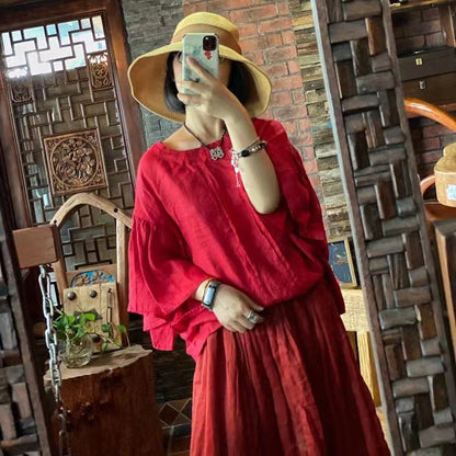 Blusa rubí vintage