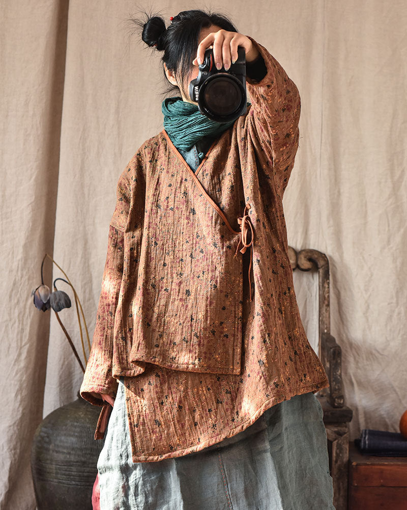 Blusa cruzada Vintage Blossom