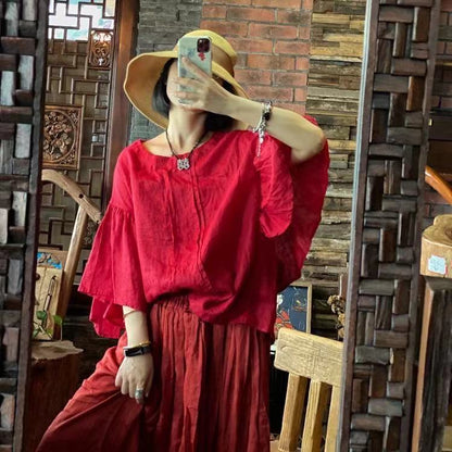 Blusa rubí vintage
