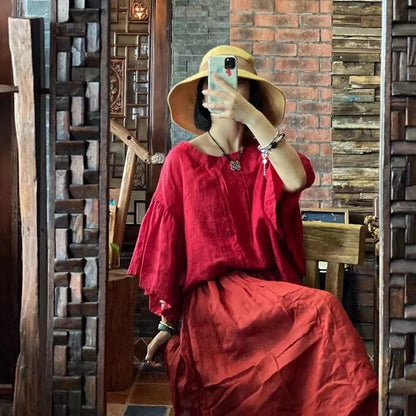 Blusa rubí vintage