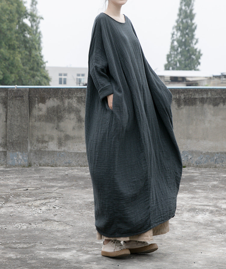 Vestido vintage de lino fresco