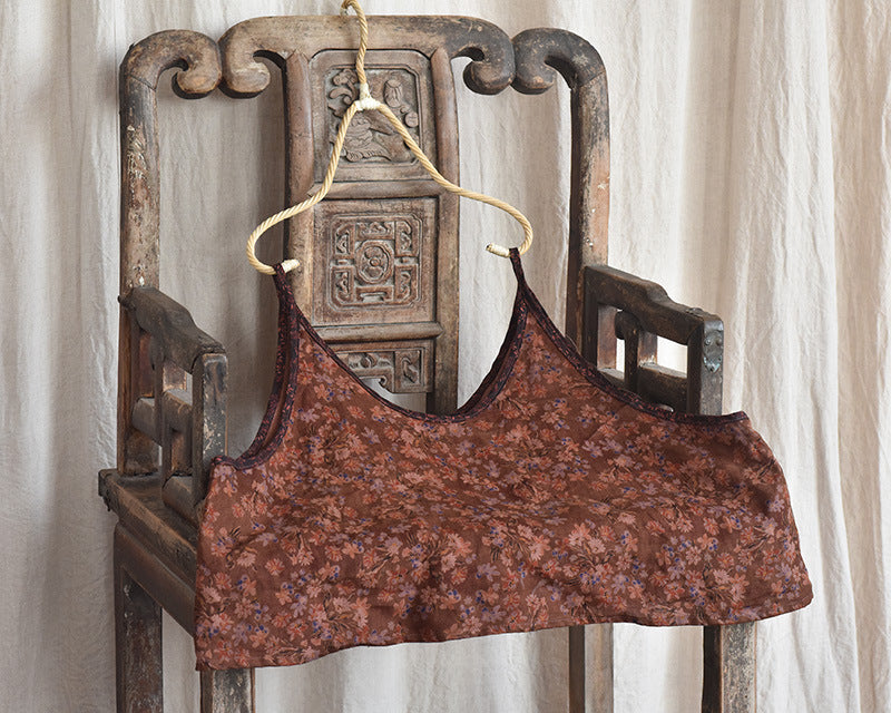 Blusa corta con tiras Vintage Bloom