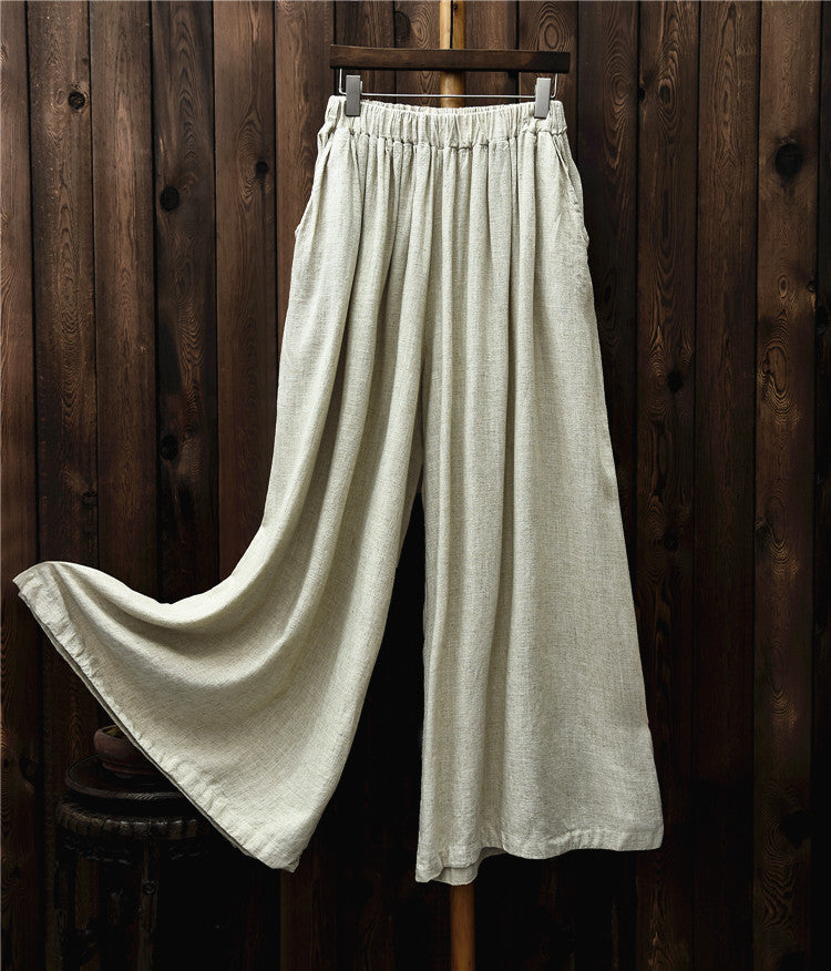 Pantalones anchos de lino Breeze