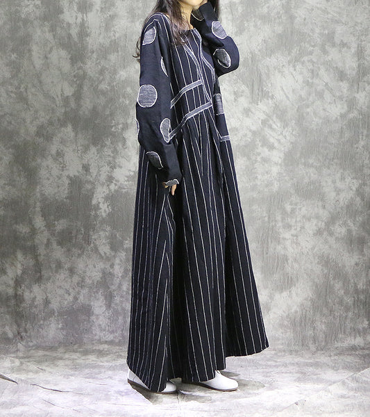 Vestido midi elegante con patchwork