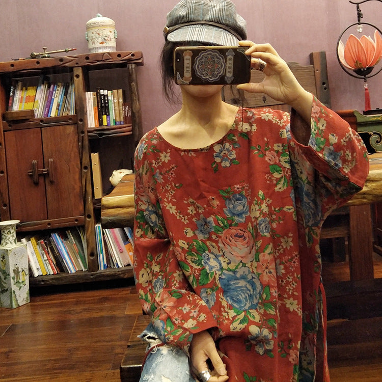 Vestido vintage con flores