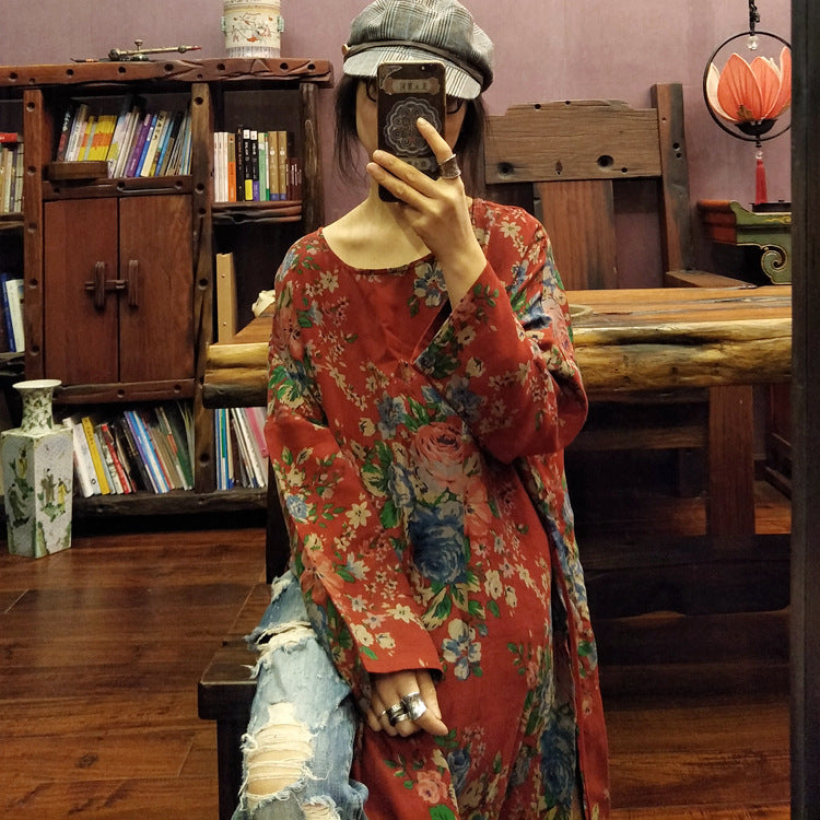 Vestido vintage con flores