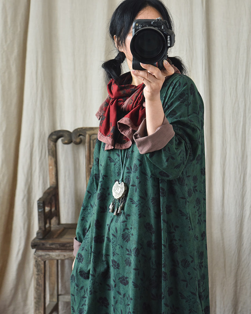 Vestido midi vintage Blossom