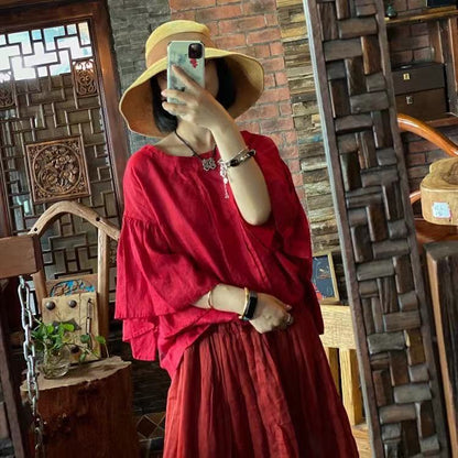 Blusa rubí vintage