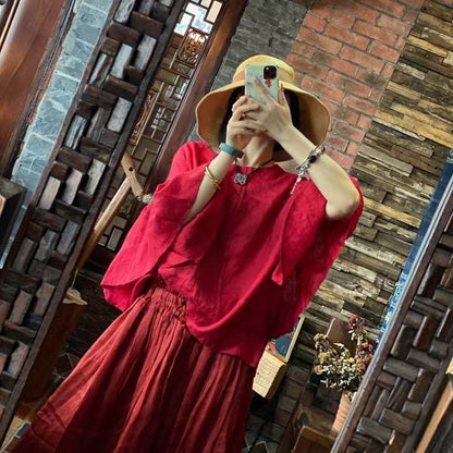 Blusa rubí vintage