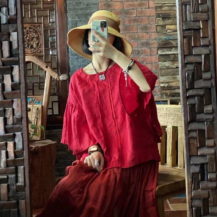 Blusa rubí vintage