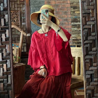 Blusa rubí vintage