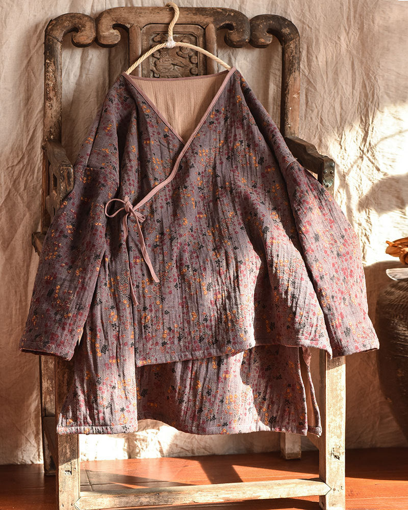 Blusa cruzada Vintage Blossom