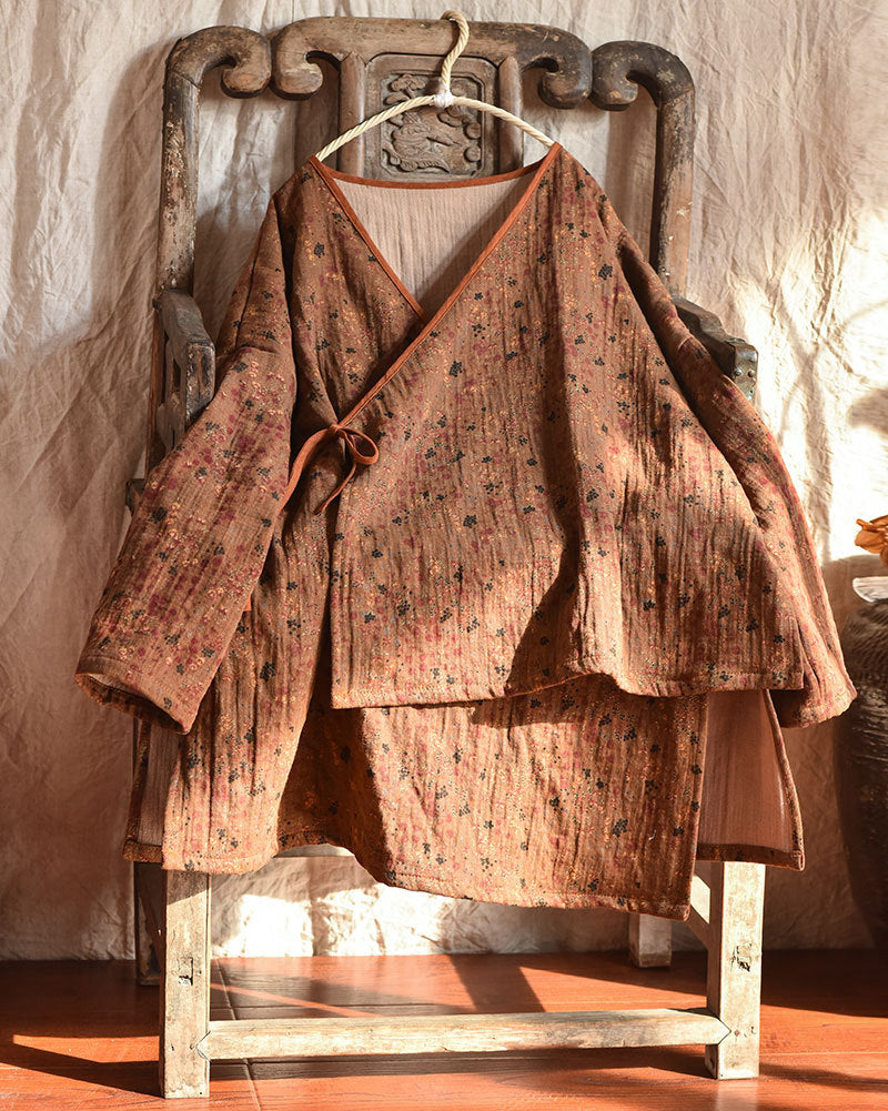 Blusa cruzada Vintage Blossom