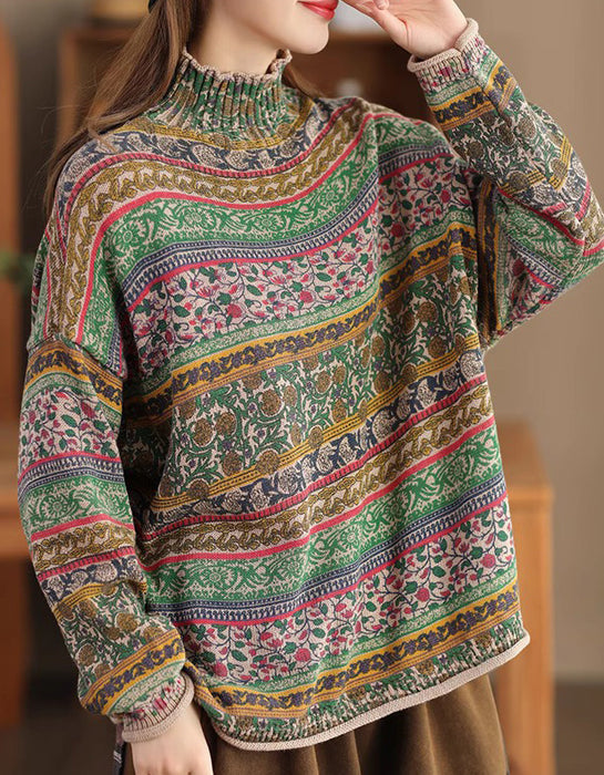 Tejido floral retro CozyBloom