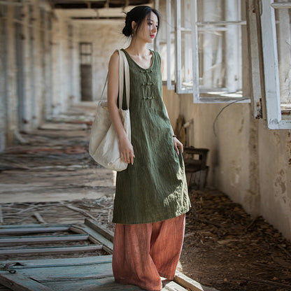 Vestido túnica de lino y algodón - Estilo boho natural