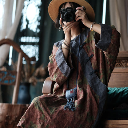 Vestido Túnica Lino Liora Vintage - Estilo Boho Oriental