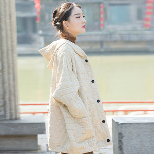 Chaqueta acolchada extragrande y acogedora