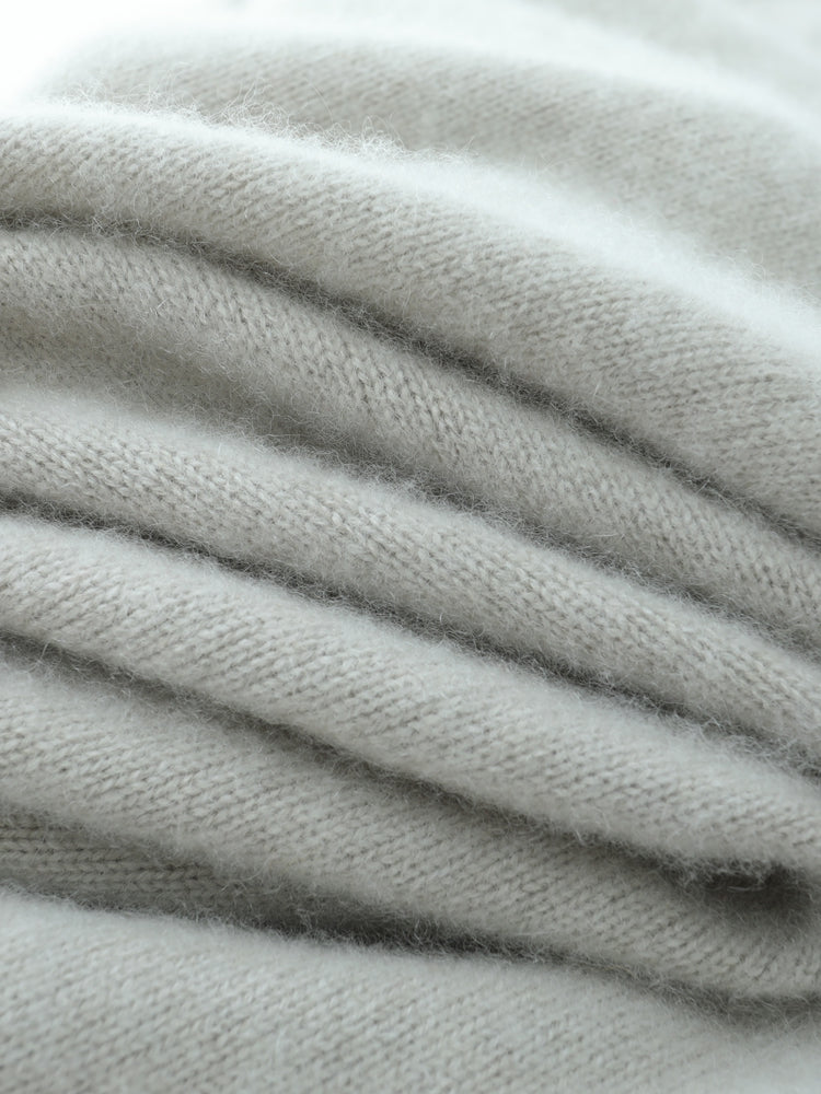 Vestido de cachemira de lujo y acogedor