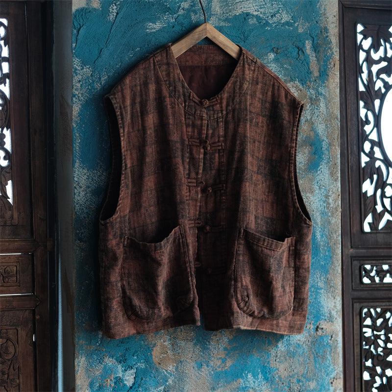 Chaleco floral vintage