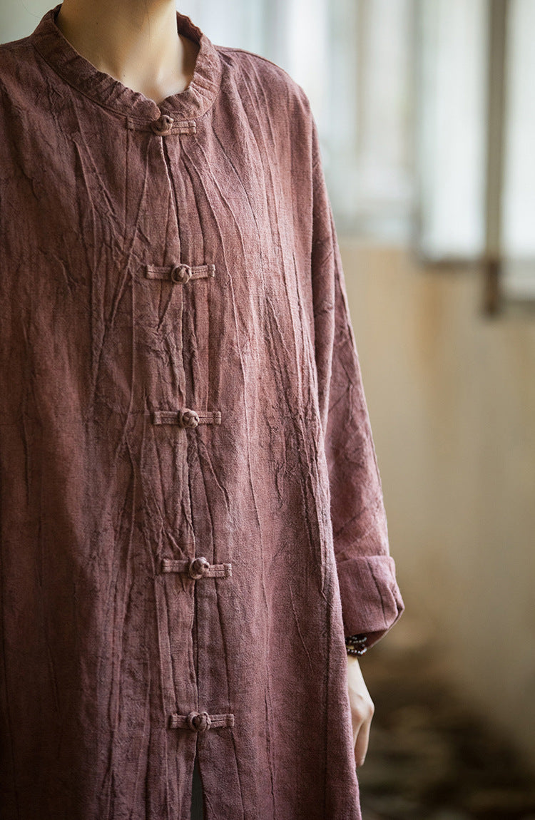 Camisa larga de lino Vintage Harmony