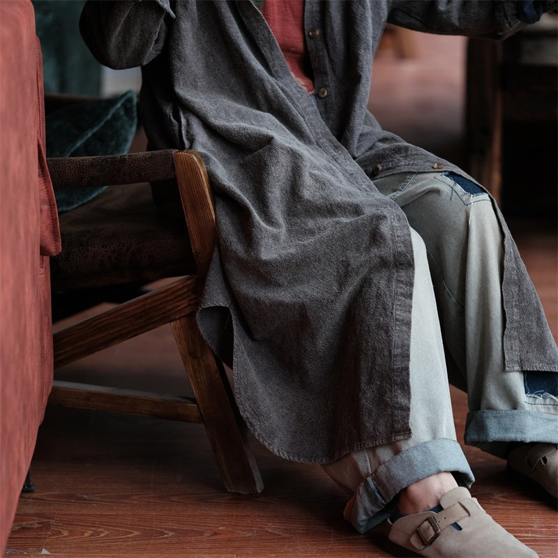 Abrigo de lino y algodón Vintage Grace