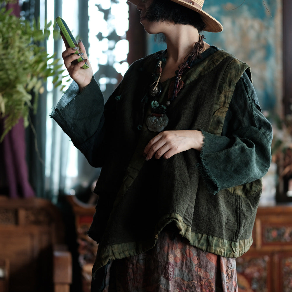 Forest Heritage Linen Vest