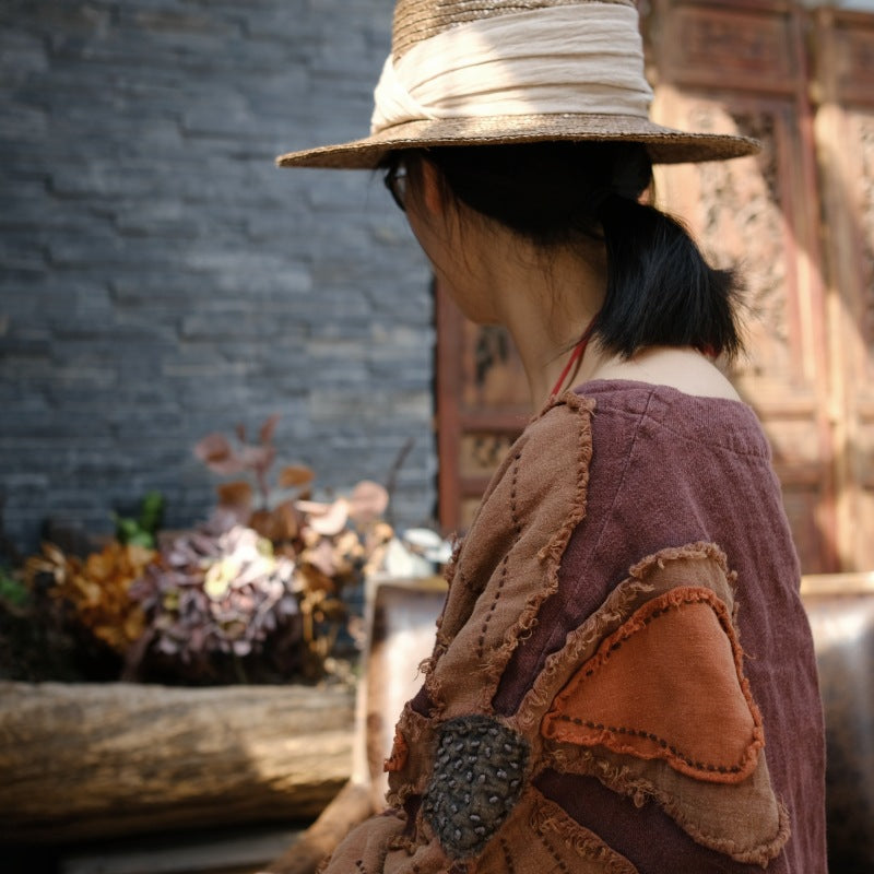 Flor de patchwork vintage