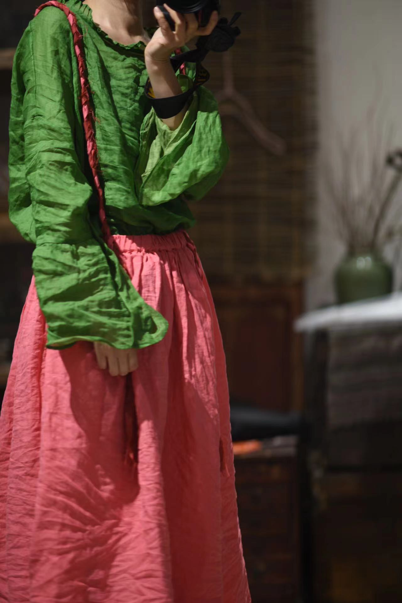 Blusa con volantes Rami