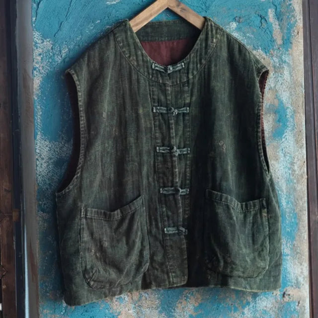 Chaleco floral vintage