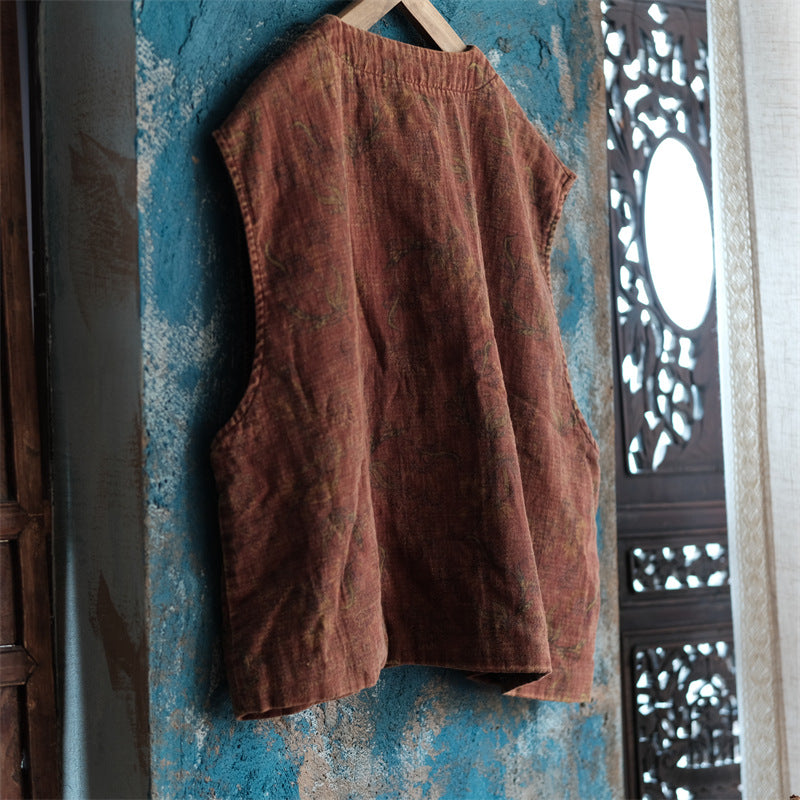 Chaleco floral vintage