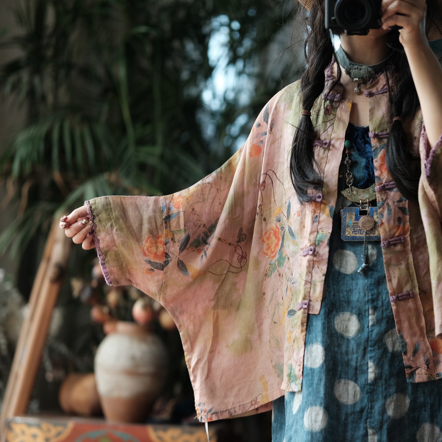 Blush Garden Ramie Jacket