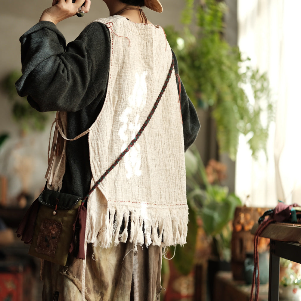 Blusa de lino Boho Breeze