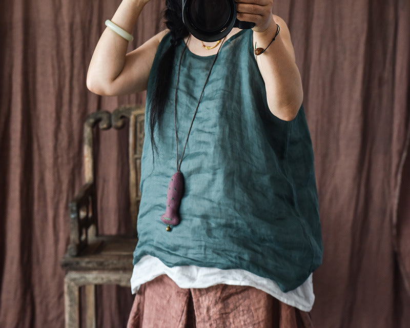 Camisola de lino vintage Bluz